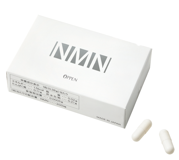 オッペン　NMN ＜ニコチンアミドモノヌクレオチド(NMN)加工食品＞ 22.8g（0.38g×60粒）2箱入り ※2,000個限定